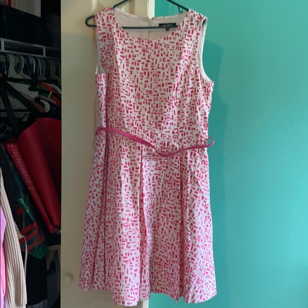 White and pink dress